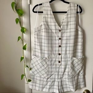 Top Shop Button Front Romper